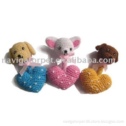 Cute and Funny Pet Crochet Toy Love Heart Baby